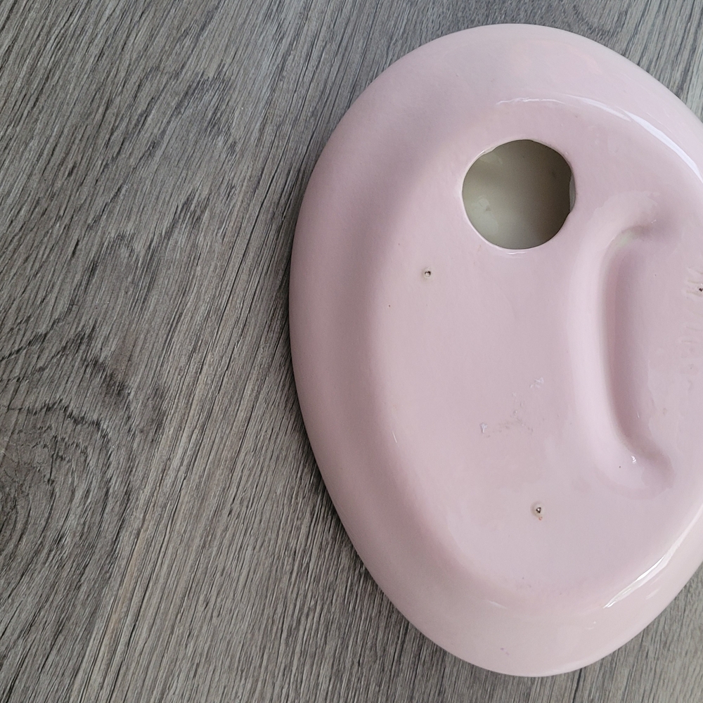 Floral Pink Ceramic Brush Holder - Picture 3 of 5